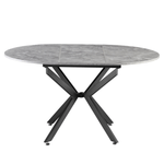 Casa si Gradina - Mobilier - Mese si birouri - Mese bucatarie si dining - Masa extensibila de dining, beton/neagra, 100x100-140x75 cm, ABERO TIP 1 - Infinity.ro