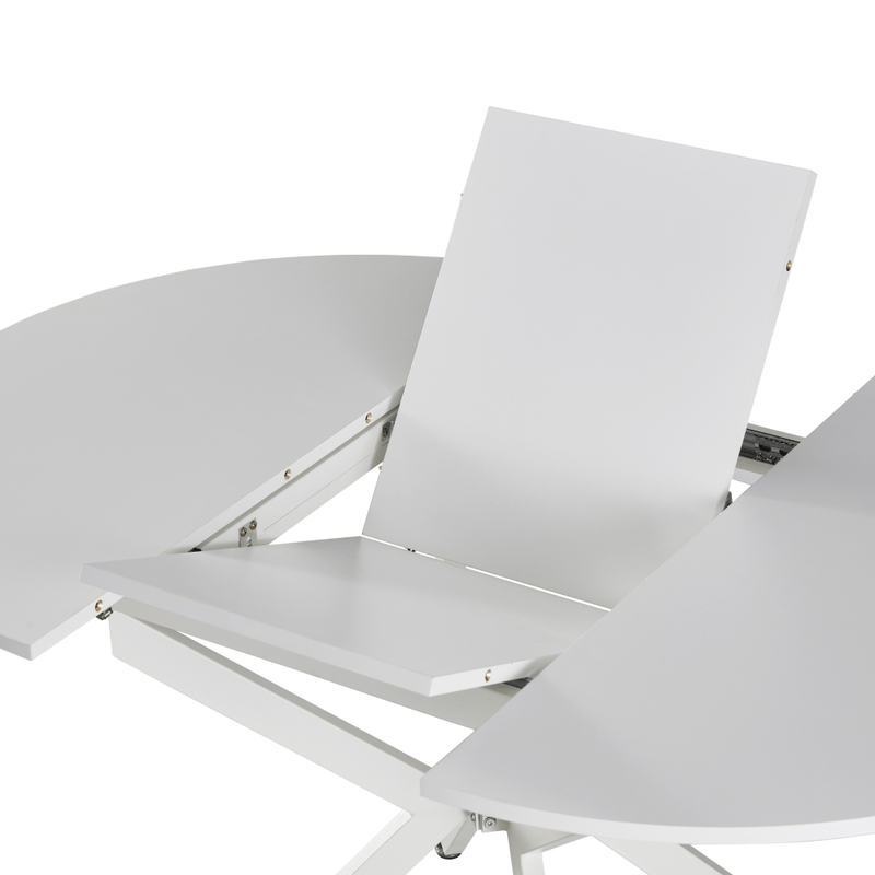 Casa si Gradina - Mobilier - Mese si birouri - Mese bucatarie si dining - Masa extensibila de dining, alba, 100x100-140x75 cm, ABERO TIP 1 - Infinity.ro