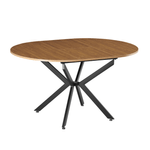 Casa si Gradina - Mobilier - Mese si birouri - Mese bucatarie si dining - Masa extensibila de dining, stejar deschis/neagra, 100x100-140x75 cm, ABERO TIP 1 - Infinity.ro