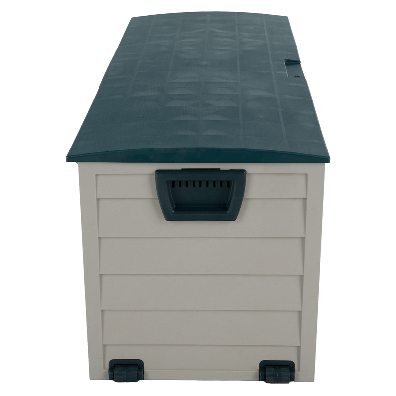 Casa si Gradina - Gradina si terasa - Mobilier exterior - Dulapuri si lazi depozitare exterior - Cutie de depozitare pentru gradina, gri/verde, KORTEZ - Infinity.ro