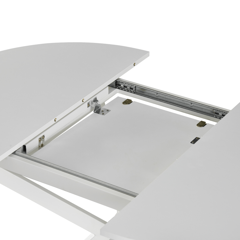 Casa si Gradina - Mobilier - Mese si birouri - Mese bucatarie si dining - Masa extensibila de dining, alba, 100x100-140x75 cm, ABERO TIP 1 - Infinity.ro