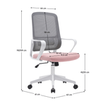 Casa si Gradina - Mobilier - Scaune si fotolii - Scaune - Scaun de birou, roz/gri/alb, SALOMO TIP 1 - Infinity.ro