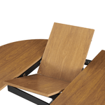 Casa si Gradina - Mobilier - Mese si birouri - Mese bucatarie si dining - Masa extensibila de dining, stejar deschis/neagra, 100x100-140x75 cm, ABERO TIP 1 - Infinity.ro