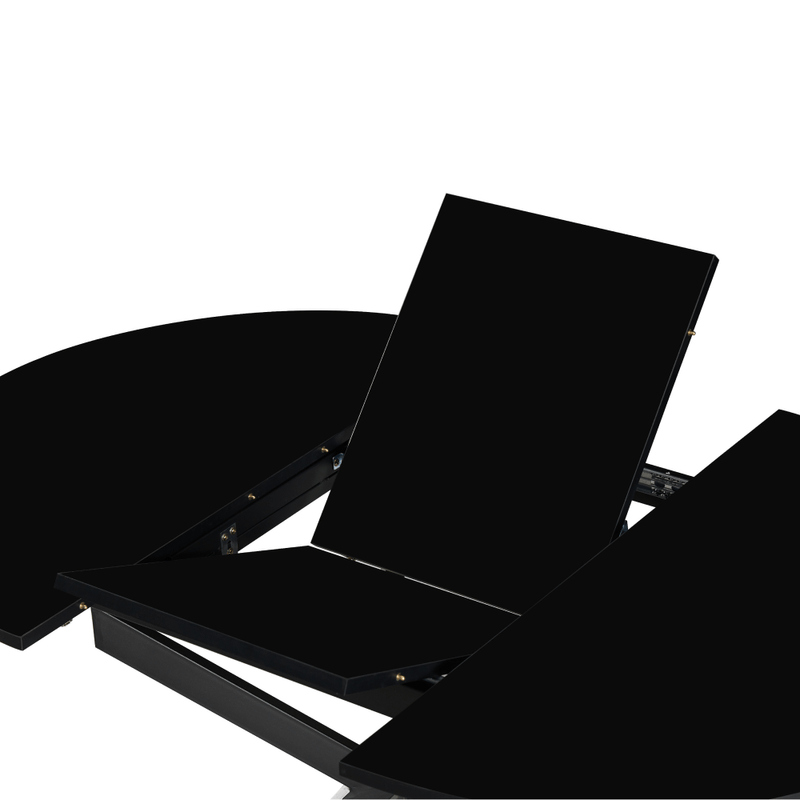 Casa si Gradina - Mobilier - Mese si birouri - Mese bucatarie si dining - Masa extensibila de dining, neagra, 100x100-140x75 cm, ABERO TIP 1 - Infinity.ro
