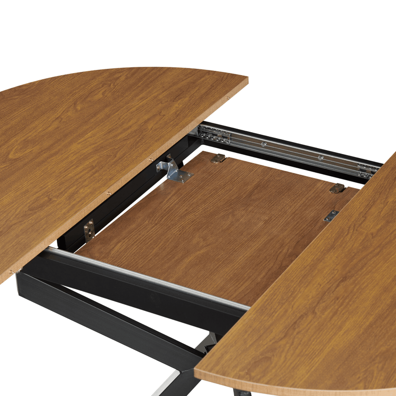 Casa si Gradina - Mobilier - Mese si birouri - Mese bucatarie si dining - Masa extensibila de dining, stejar deschis/neagra, 100x100-140x75 cm, ABERO TIP 1 - Infinity.ro
