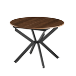 Casa si Gradina - Mobilier - Mese si birouri - Mese bucatarie si dining - Masa extensibila de dining, stejar inchis/neagra, 100x100-140x75 cm, ABERO TIP 1 - Infinity.ro