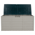 Casa si Gradina - Gradina si terasa - Mobilier exterior - Dulapuri si lazi depozitare exterior - Cutie de depozitare pentru gradina, gri/verde, KORTEZ - Infinity.ro