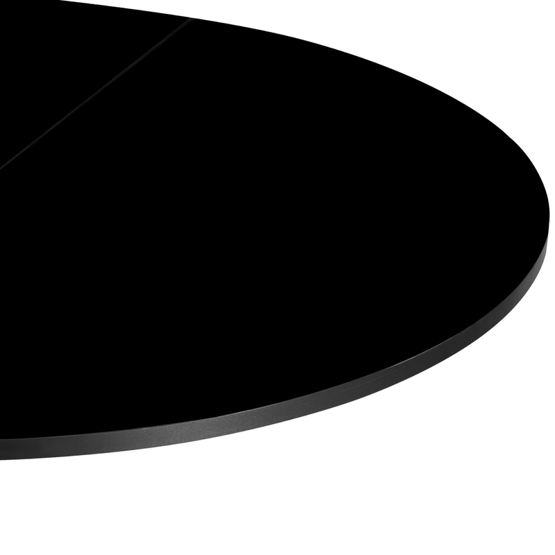 Casa si Gradina - Mobilier - Mese si birouri - Mese bucatarie si dining - Masa extensibila de dining, neagra, 100x100-140x75 cm, ABERO TIP 1 - Infinity.ro