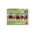 Jucarii, Copii si Bebe - Jucarii si jocuri - Jocuri si puzzle - Puzzle - Puzzle Panoramic pentru Copii Dino Toys, Herghelie de Cai in Alergare, 150 Piese, Format Orizontal 66x23 cm, 6 Ani+ - Infinity.ro