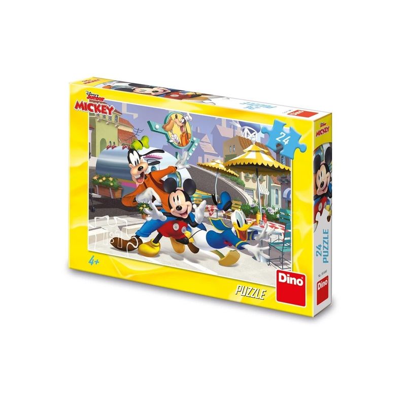 Jucarii, Copii si Bebe - Jucarii si jocuri - Jocuri si puzzle - Puzzle - Puzzle pentru Copii Dino Toys, Mickey si Prietenii, 24 Piese din Carton Rezistent, 4 Ani+ - Infinity.ro