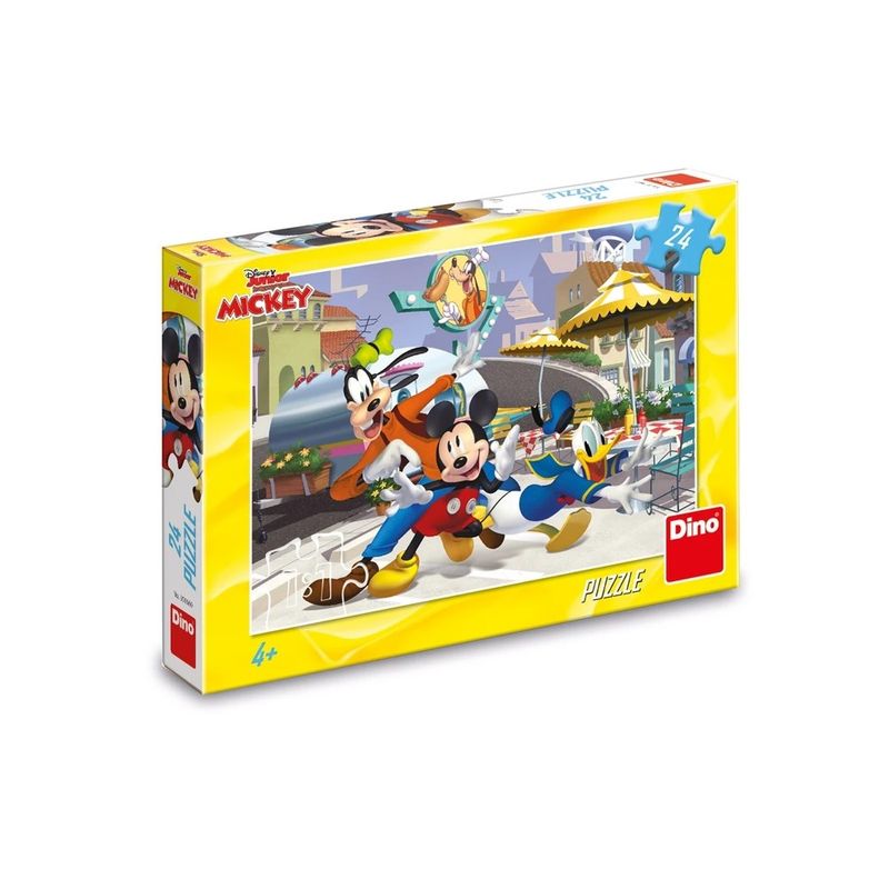 Jucarii, Copii si Bebe - Jucarii si jocuri - Jocuri si puzzle - Puzzle - Puzzle pentru Copii Dino Toys, Mickey si Prietenii, 24 Piese din Carton Rezistent, 4 Ani+ - Infinity.ro