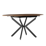 Casa si Gradina - Mobilier - Mese si birouri - Mese bucatarie si dining - Masa extensibila de dining, stejar inchis/neagra, 100x100-140x75 cm, ABERO TIP 1 - Infinity.ro