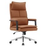 Casa si Gradina - Mobilier - Scaune si fotolii - Scaune - Scaun de birou, piele ecologica maro camel/crom, KAHIL - Infinity.ro