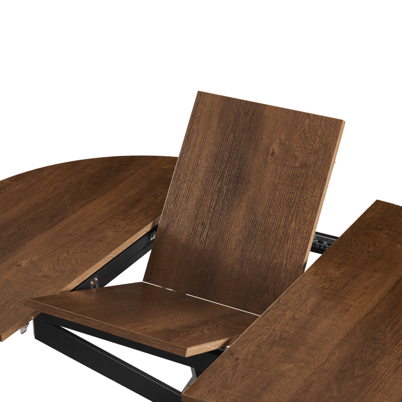 Casa si Gradina - Mobilier - Mese si birouri - Mese bucatarie si dining - Masa extensibila de dining, stejar inchis/neagra, 100x100-140x75 cm, ABERO TIP 1 - Infinity.ro