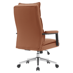 Casa si Gradina - Mobilier - Scaune si fotolii - Scaune - Scaun de birou, piele ecologica maro camel/crom, KAHIL - Infinity.ro