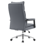 Casa si Gradina - Mobilier - Scaune si fotolii - Scaune - Scaun de birou, piele ecologica gri/crom, KAHIL - Infinity.ro