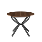 Casa si Gradina - Mobilier - Mese si birouri - Mese bucatarie si dining - Masa extensibila de dining, stejar inchis/neagra, 100x100-140x75 cm, ABERO TIP 1 - Infinity.ro