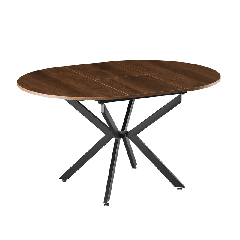 Casa si Gradina - Mobilier - Mese si birouri - Mese bucatarie si dining - Masa extensibila de dining, stejar inchis/neagra, 100x100-140x75 cm, ABERO TIP 1 - Infinity.ro
