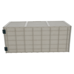 Casa si Gradina - Gradina si terasa - Mobilier exterior - Dulapuri si lazi depozitare exterior - Cutie de depozitare pentru gradina, gri/verde, KORTEZ - Infinity.ro