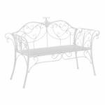 Casa si Gradina - Gradina si terasa - Mobilier exterior - Bancute de gradina - Banca de gradina, alba, ETELIA NEW - Infinity.ro