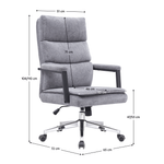 Casa si Gradina - Mobilier - Scaune si fotolii - Scaune - Scaun de birou, gri/crom, ZAVIER - Infinity.ro