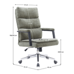 Casa si Gradina - Mobilier - Scaune si fotolii - Scaune - Scaun de birou, verde/crom, ZAVIER - Infinity.ro