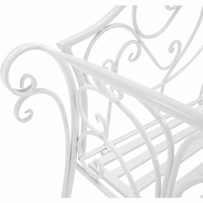 Casa si Gradina - Gradina si terasa - Mobilier exterior - Bancute de gradina - Banca de gradina, alba, ETELIA NEW - Infinity.ro