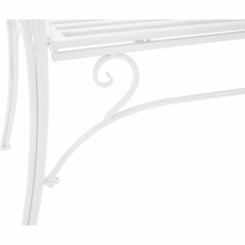 Casa si Gradina - Gradina si terasa - Mobilier exterior - Bancute de gradina - Banca de gradina, alba, ETELIA NEW - Infinity.ro