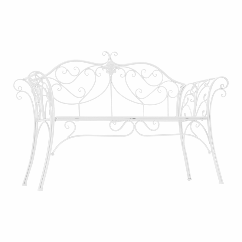 Casa si Gradina - Gradina si terasa - Mobilier exterior - Bancute de gradina - Banca de gradina, alba, ETELIA NEW - Infinity.ro