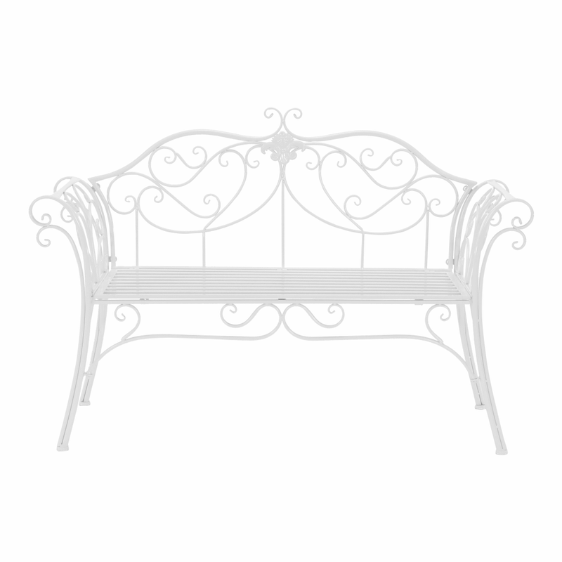 Casa si Gradina - Gradina si terasa - Mobilier exterior - Bancute de gradina - Banca de gradina, alba, ETELIA NEW - Infinity.ro