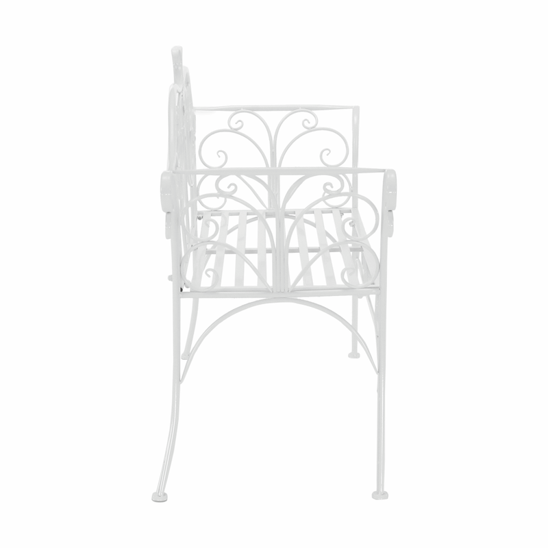 Casa si Gradina - Gradina si terasa - Mobilier exterior - Bancute de gradina - Banca de gradina, alba, ETELIA NEW - Infinity.ro