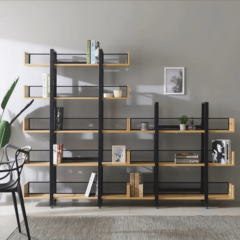 Casa si Gradina - Mobilier - Biblioteci si rafturi - Etajere - Raft cu 3 polite, stejar/negru, KILIS NEW TIP 1 - Infinity.ro