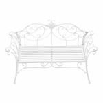 Casa si Gradina - Gradina si terasa - Mobilier exterior - Bancute de gradina - Banca de gradina, alba, ETELIA NEW - Infinity.ro