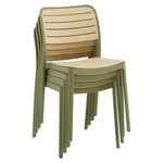 Casa si Gradina - Gradina si terasa - Mobilier exterior - Scaune si sezlonguri gradina - Scaun stivuibil, verde/bej, KARDOS TYP 1 - Infinity.ro