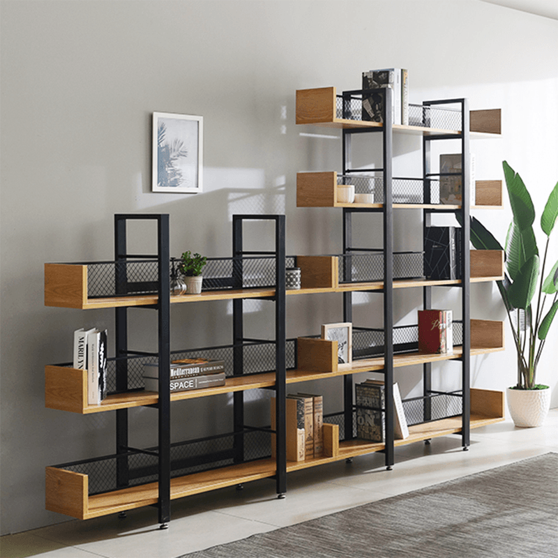 Casa si Gradina - Mobilier - Biblioteci si rafturi - Etajere - Raft cu 3 polite, stejar/negru, KILIS NEW TIP 1 - Infinity.ro