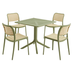 Casa si Gradina - Gradina si terasa - Mobilier exterior - Scaune si sezlonguri gradina - Scaun stivuibil, verde/bej, KARDOS TYP 1 - Infinity.ro