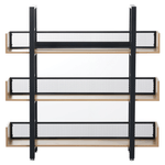 Casa si Gradina - Mobilier - Biblioteci si rafturi - Etajere - Raft cu 3 polite, stejar/negru, KILIS NEW TIP 1 - Infinity.ro