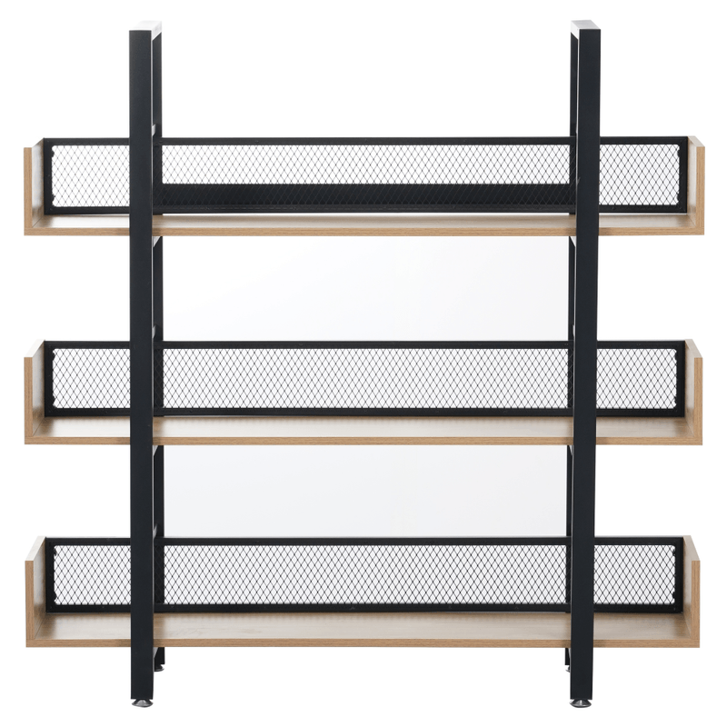 Casa si Gradina - Mobilier - Biblioteci si rafturi - Etajere - Raft cu 3 polite, stejar/negru, KILIS NEW TIP 1 - Infinity.ro