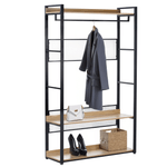 Casa si Gradina - Mobilier - Biblioteci si rafturi - Etajere - Etajera cu rafturi, stejar/negru, KILOS NEW TIP 2 - Infinity.ro