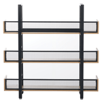 Casa si Gradina - Mobilier - Biblioteci si rafturi - Etajere - Raft cu 3 polite, stejar/negru, KILIS NEW TIP 1 - Infinity.ro