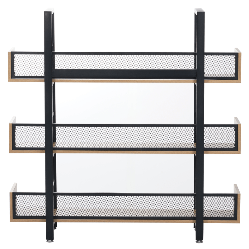 Casa si Gradina - Mobilier - Biblioteci si rafturi - Etajere - Raft cu 3 polite, stejar/negru, KILIS NEW TIP 1 - Infinity.ro