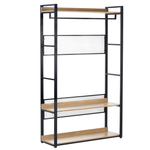 Casa si Gradina - Mobilier - Biblioteci si rafturi - Etajere - Etajera cu rafturi, stejar/negru, KILOS NEW TIP 2 - Infinity.ro