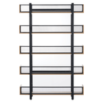 Casa si Gradina - Mobilier - Biblioteci si rafturi - Etajere - Raft cu 5 polite, stejar/negru, KILIS NEW TIP 2 - Infinity.ro