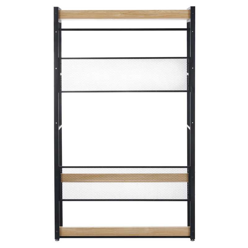 Casa si Gradina - Mobilier - Biblioteci si rafturi - Etajere - Etajera cu rafturi, stejar/negru, KILOS NEW TIP 2 - Infinity.ro