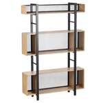 Casa si Gradina - Mobilier - Biblioteci si rafturi - Etajere - Raft cu 3 polite, stejar/negru, KILIS NEW TIP 3 - Infinity.ro