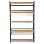 Casa si Gradina - Mobilier - Biblioteci si rafturi - Etajere - Etajera cu 5 rafturi, stejar/negru, KILOS NEW TIP 3 - Infinity.ro