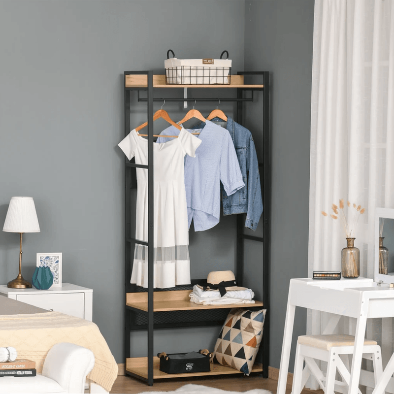 Casa si Gradina - Mobilier - Biblioteci si rafturi - Etajere - Etajera cu rafturi, stejar/negru, KILOS NEW TIP 2 - Infinity.ro