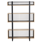 Casa si Gradina - Mobilier - Biblioteci si rafturi - Etajere - Raft cu 3 polite, stejar/negru, KILIS NEW TIP 3 - Infinity.ro