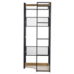 Casa si Gradina - Mobilier - Biblioteci si rafturi - Etajere - Etajera de colt, stejar/negru, KILOS NEW TIP 4 - Infinity.ro