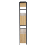 Casa si Gradina - Mobilier - Biblioteci si rafturi - Etajere - Raft cu 3 polite, stejar/negru, KILIS NEW TIP 4 - Infinity.ro